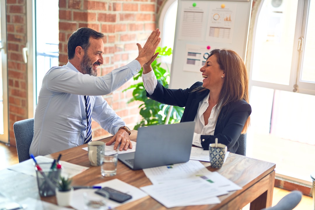 Business professionals collaborating